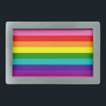 Gilbert Baker Gay Pride Flag Rainbow Stripes Gesp<br><div class="desc">Pride strepen inclusief origineel roze,  die bakker inbegrepen; u kunt de schaal,  plaatsing en rotatie van de streep aanpassen</div>
