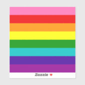 Gilbert Baker Gay Pride Flag Sticker (Vel)