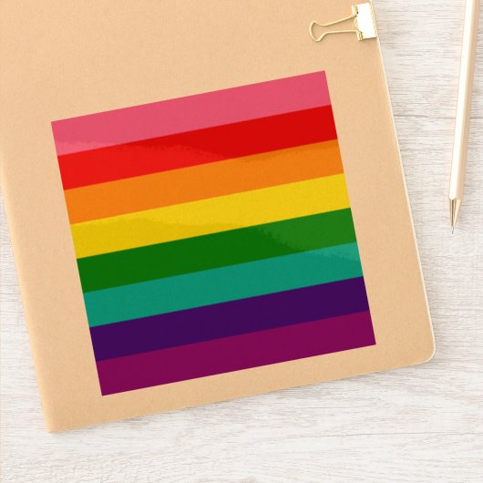 Gilbert Baker Gay Pride Flag Sticker (Notitieboek)