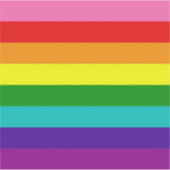 Gilbert Baker Gay Pride Flag Sticker (Voorkant)