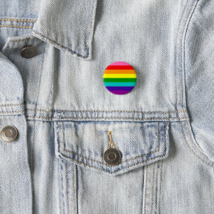 Gilbert Baker Gay Pride-vlag Regenboogstreep Ronde Button 3,2 Cm