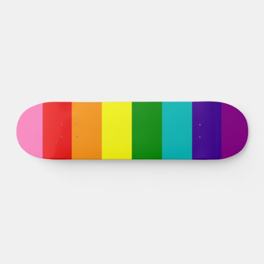 Gilbert Baker Pride Flag Herhaalt regenboogstripe  Persoonlijk Skateboard (Horizontaal)