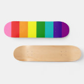 Gilbert Baker Pride Flag Herhaalt regenboogstripe  Persoonlijk Skateboard (Horizontaal)