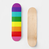 Gilbert Baker Pride Flag Herhaalt regenboogstripe  Persoonlijk Skateboard (Voorkant)