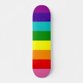 Gilbert Baker Pride Flag Herhaalt regenboogstripe  Persoonlijk Skateboard (Voorkant)
