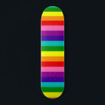 Gilbert Baker Pride Flag Herhaalt regenboogstripe  Persoonlijk Skateboard<br><div class="desc">originele pride kleuren met inbegrepen roze; herhalingspatroon; groter horizontaal</div>