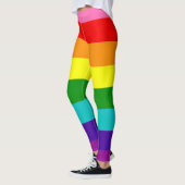 Gilbert Baker Pride Vlag Regenboog Gestreept LGBT Leggings (Links)