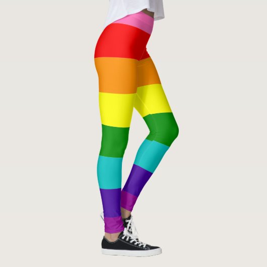 Gilbert Baker Pride Vlag Regenboog Gestreept LGBT Leggings (Rechts)