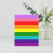 Gilbert Baker’s 9-Stripe Rainbow Flag Briefkaart (Staand voorkant)