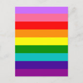 Gilbert Baker’s 9-Stripe Rainbow Flag Briefkaart (Voorkant)