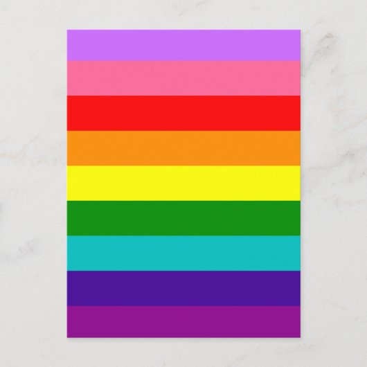 Gilbert Baker’s 9-Stripe Rainbow Flag Briefkaart (Voorkant)