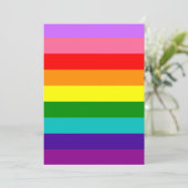 Gilbert Baker’s 9-Stripe Rainbow Flag Kaart (Staand voorkant)