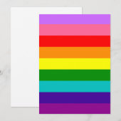 Gilbert Baker’s 9-Stripe Rainbow Flag Kaart (Voorkant / Achterkant)