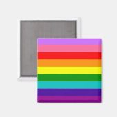 Gilbert Baker’s 9-Stripe Rainbow Flag  Magneet (Voorkant / Achterkant)