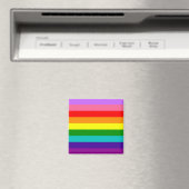 Gilbert Baker’s 9-Stripe Rainbow Flag  Magneet (Insitu (Vaatwasser))