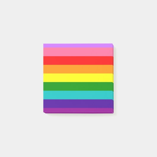 Gilbert Baker’s 9-Stripe Rainbow Flag Post-it® Notes (Voorkant)