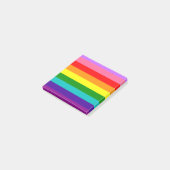 Gilbert Baker’s 9-Stripe Rainbow Flag Post-it® Notes (Schuin)
