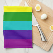 Gilbert Baker’s 9-Stripe Rainbow Flag Theedoek (Quarter Fold)