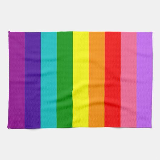 Gilbert Baker’s 9-Stripe Rainbow Flag Theedoek (Horizontaal)