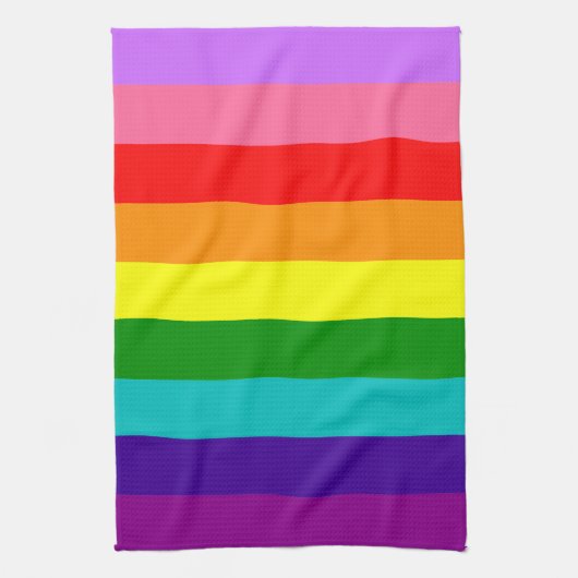 Gilbert Baker’s 9-Stripe Rainbow Flag Theedoek (Verticaal)