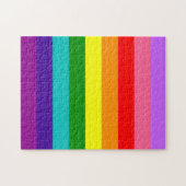 Gilbert Baker's 9-Stripe regenboogvlag Legpuzzel (Horizontaal)
