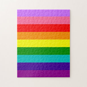 Gilbert Baker's 9-Stripe regenboogvlag Legpuzzel