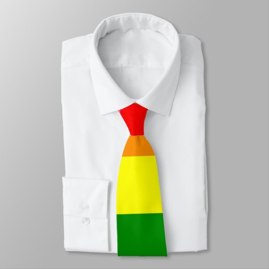 Gilbert Baker's 9-Stripe regenboogvlag Stropdas (Gebonden)