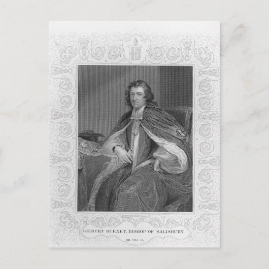 Gilbert Burnet, bisschop van Salisbury Briefkaart (Voorkant)