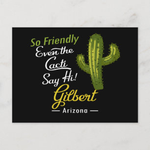 Gilbert Cactus Funny Retro Briefkaart