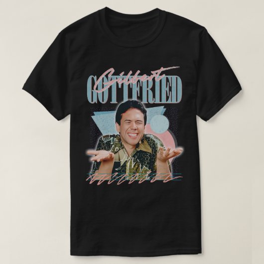 Gilbert Gottfried Retro Fan Art Design T-shirt (Design voorkant)