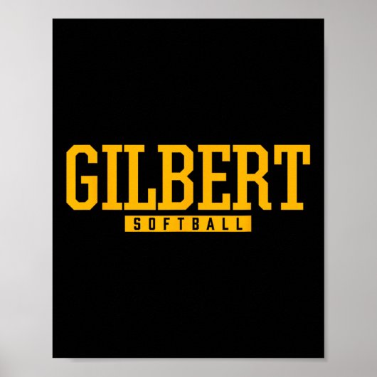 Gilbert High School Softbal Poster (Voorkant)