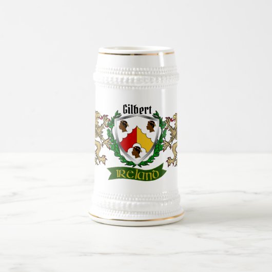 Gilbert Irish Shield Beer Stein Bierpul (Center)
