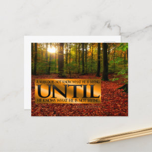 Gilbert K. Chesterton Inspirerend quote "Gezegde" Briefkaart