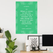 Gilbert K Chesterton Quote Gratitude Thanksgiving Poster (Thuiskantoor)