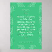 Gilbert K Chesterton Quote Gratitude Thanksgiving Poster (Voorkant)