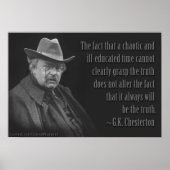 Gilbert Keith Chesterton Poster (Voorkant)