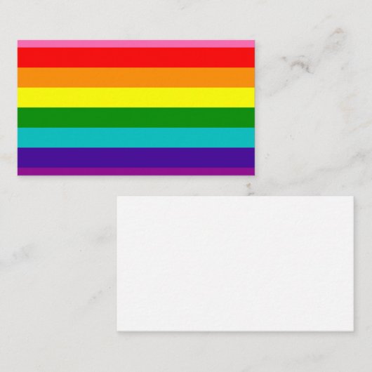 Gilbert Pride Flag Visitekaartje (Voorkant / Achterkant)