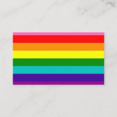 Gilbert Pride Flag Visitekaartje (Voorkant)