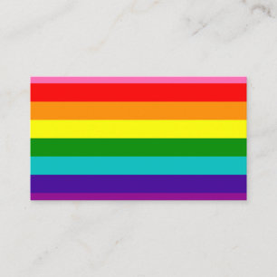 Gilbert Pride Flag Visitekaartje