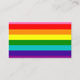 Gilbert Pride Flag Visitekaartje