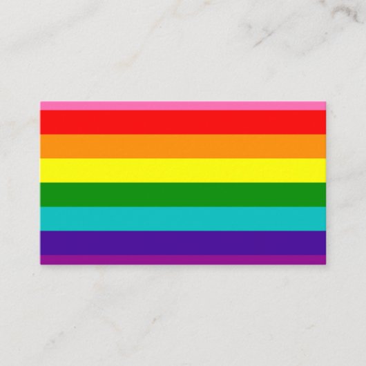 Gilbert Pride Flag Visitekaartje (Voorkant)
