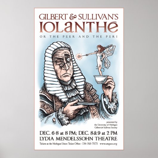 Gilbert & Sullivan's Iolanthe Poster (Voorkant)