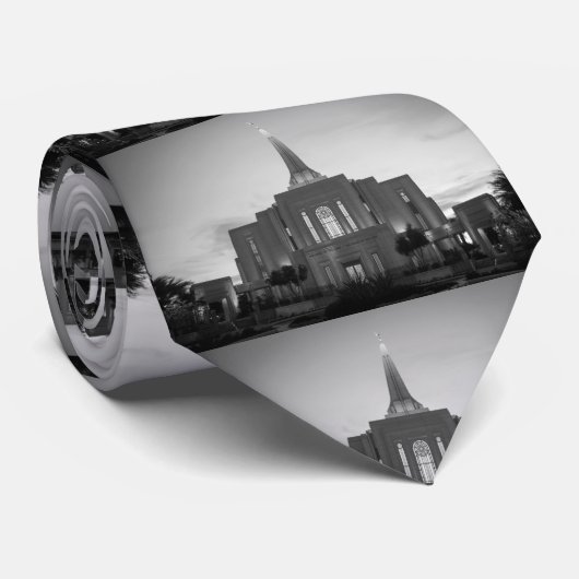 Gilbert Temple in zwart-wit Stropdas (Opgerold)