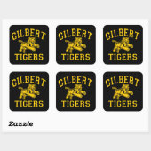 Gilbert Tigers Vierkante Sticker (Vel)