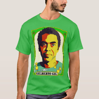 Gilberto Gil Retro Origineel Fan Art Design T-shirt