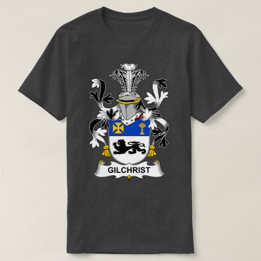 Gilchrist Coat of Arms Family Crest T-shirt (Design voorkant)
