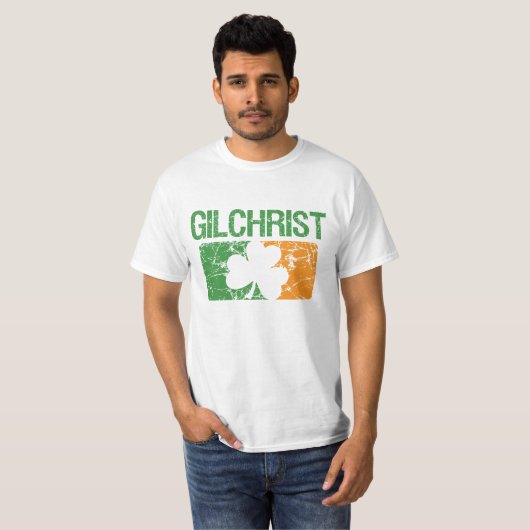 Gilchrist Surname Clover T-shirt (Voorkant volledig)