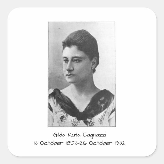 Gilda Ruta Cagnazzi Vierkante Sticker (Voorkant)