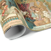  Gilded Angels, Kinderen en Greenery Cadeaupapier (Rol Hoek)