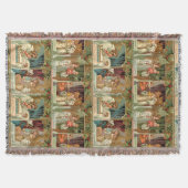  Gilded Angels, Kinderen en Greenery Deken (Voorkant)